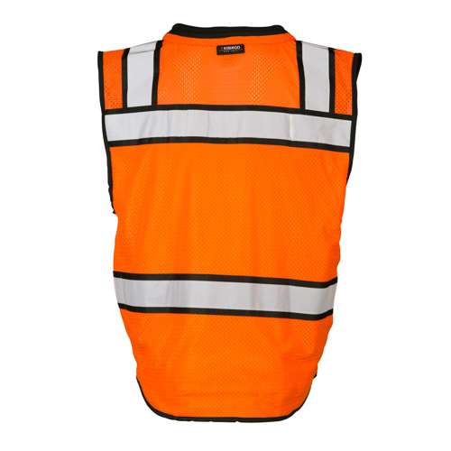 Kishigo S5005 High Performance Surveyors Vest Hi-Vis Orange ANSI Class 2 - Safety Vest
