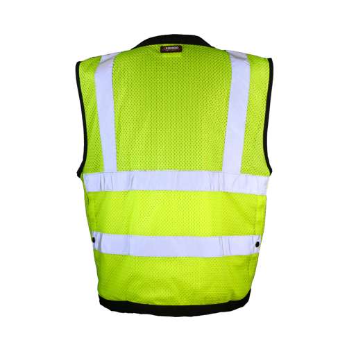 Kishigo S5008 Surveyors Vest - Economy Hi-Vis Lime ANSI Class 2 - Safety Vest