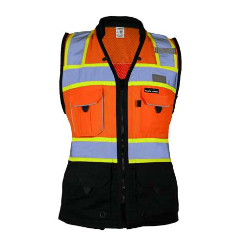 S502 Premium Black Series Women's Heavy Duty Surveyors Vest