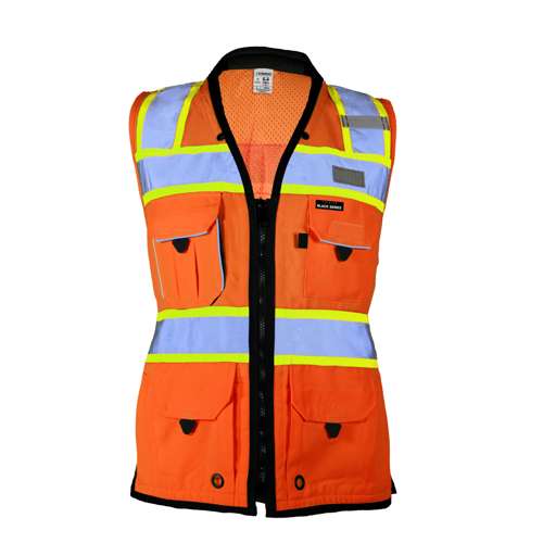 S502 Premium Black Series Women's Heavy Duty Surveyors Vest