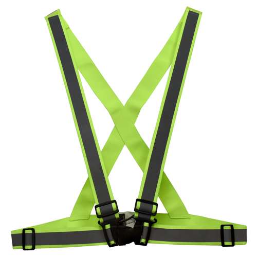 SA0201X SA0201X High Visibility Breakaway X-Back Safety Harness -Green