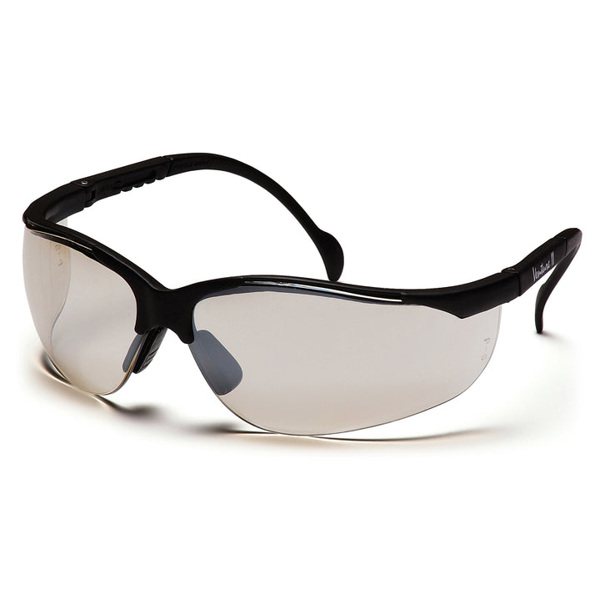 Pyramex SB1880S Venture II - Black Frame/Indoor/Outdoor Mirror Lens - Safety Glasses