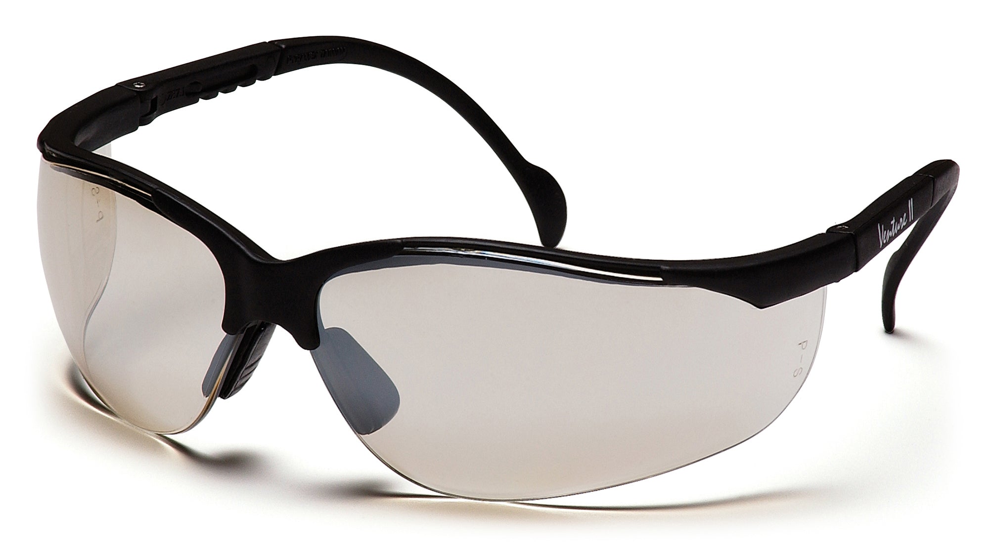 Pyramex SB1880S Venture II - Black Frame/Indoor/Outdoor Mirror Lens - Safety Glasses
