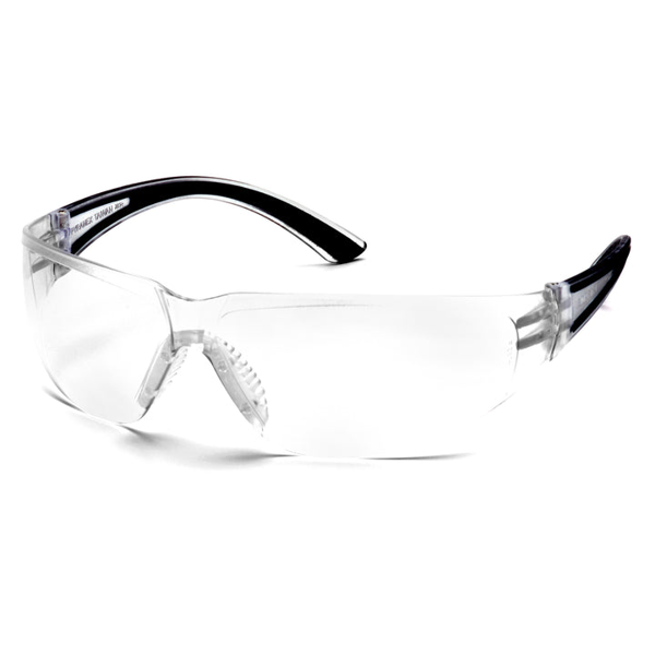 Pyramex SB3610S Cortez - Black Temples/Clear Lens - Safety Jacket