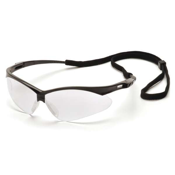 Pyramex SB6310SP PMXTREME - Black Frame/Clear Lens with Black Cord - Safety Glasses
