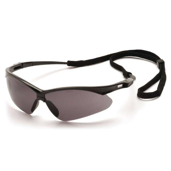 Pyramex SB6320SP PMXTREME - Black Frame/Gray Lens with Black Cord - Safety Glasses