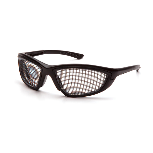 Pyramex SB74WMD Trifecta- Black frame with Wire Mesh lens - Safety Equipment