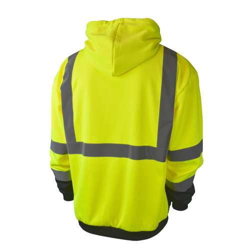 SJ01B-3 SJ01B-3 Class 3 Color Blocked Hooded Zippered Sweatshirt