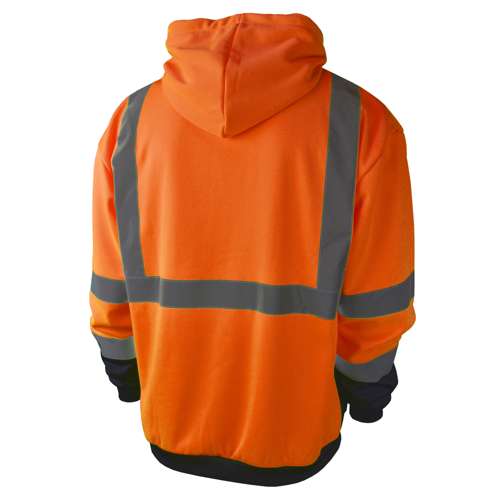 SJ01B-3 SJ01B-3 Class 3 Color Blocked Hooded Zippered Sweatshirt