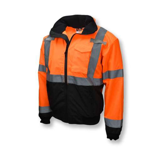 Radians SJ110B SJ110B Class 3 Two-in-One High Visibility Bomber Safety Jacket ANSI Class 3