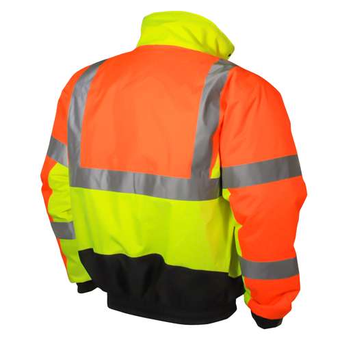 SJ12 SJ12-3 Weatherproof Multi-Color Bomber Jacket with Quilted Built-In Liner