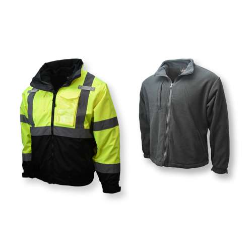 SJ210B SJ210B Three-in-One Deluxe High Visibility Bomber Jacket