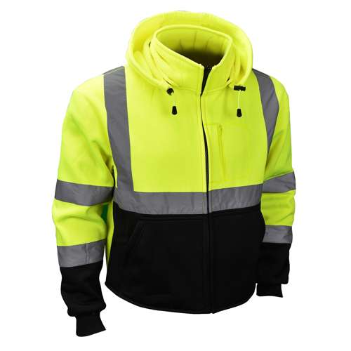 Radians SJ32 SJ32-3 Color Blocked Hooded Sweatshirt with Removable Hood ANSI Class 3 - Safety Jacket
