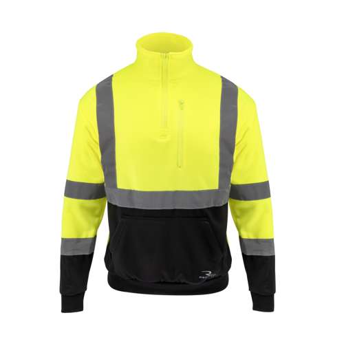 SJ34B-3 SJ34B-3 Class 3 Color Blocked 1/4 Zip Sweatshirt