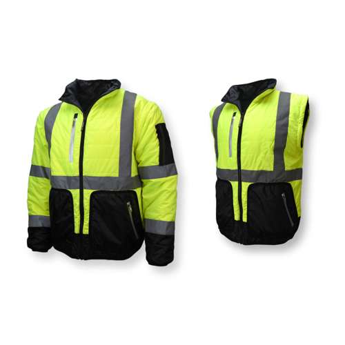 SJ510 SJ510 Quilted Reversible Four-in-One Jacket with Zip-Off Sleeves