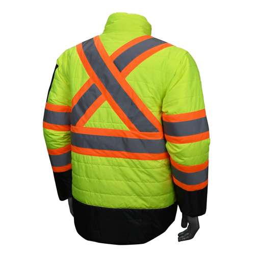 SJ510X-3 SJ510X-3 Quilted Reversible Jacket with Zip-Off Sleeves X-Back