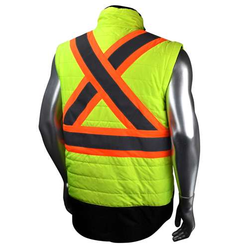 SJ510X-3 SJ510X-3 Quilted Reversible Jacket with Zip-Off Sleeves X-Back