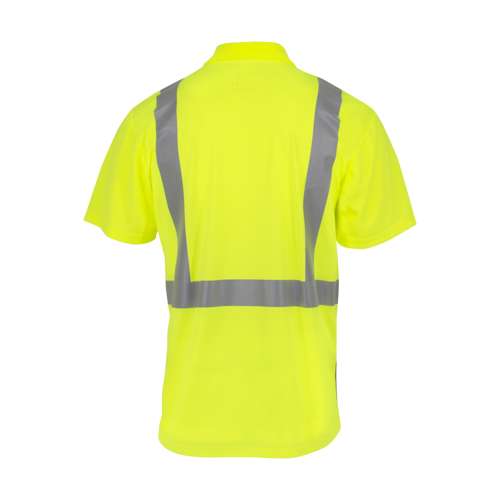 ST12B-2 ST12B Class 2 High Visibility Color Blocked Safety Short Sleeve Polo Shirt