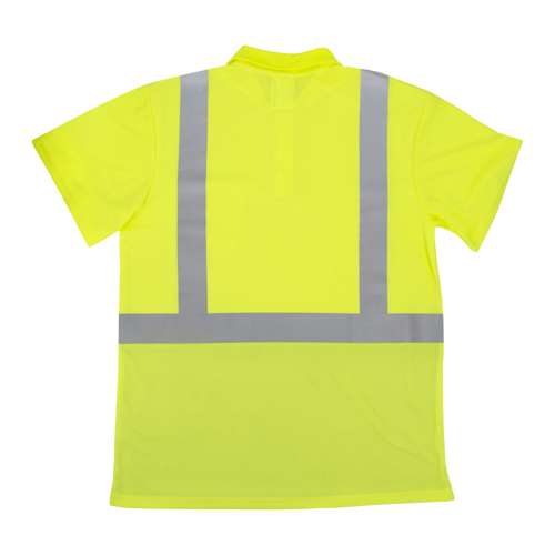 ST12B-2 ST12B Class 2 High Visibility Color Blocked Safety Short Sleeve Polo Shirt