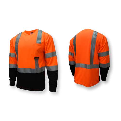 ST21B ST21B Type R Class 3 Long Sleeve Black Bottom T-Shirt