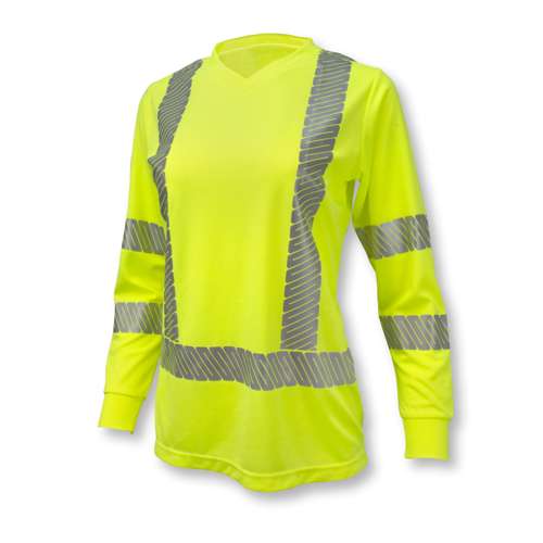 ST21W-3 ST21 Class 3 High Visibility Women's Long Sleeve T-Shirt with Max-Dri™