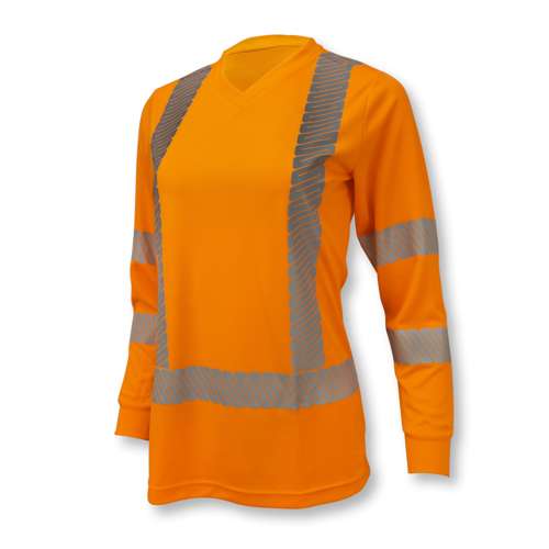 ST21W-3 ST21 Class 3 High Visibility Women's Long Sleeve T-Shirt with Max-Dri™