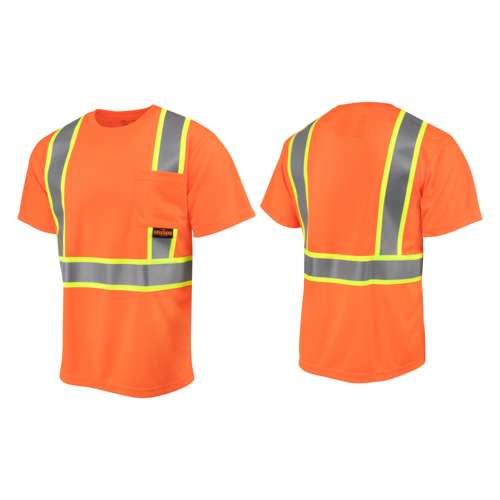 ST41-2 ST41-2 Class 2 Mesh Short Sleeve T-Shirt with Contrast Trim