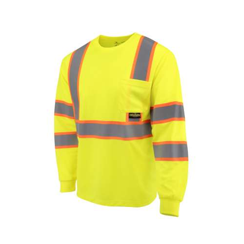 ST41-3 ST41-3 Class 3 Mesh Long Sleeve T-Shirt with Contrast Trim