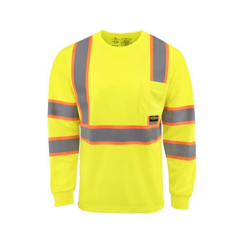 ST41-3 ST41-3 Class 3 Mesh Long Sleeve T-Shirt with Contrast Trim