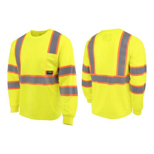 ST41-3 ST41-3 Class 3 Mesh Long Sleeve T-Shirt with Contrast Trim