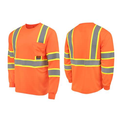 ST41-3 ST41-3 Class 3 Mesh Long Sleeve T-Shirt with Contrast Trim