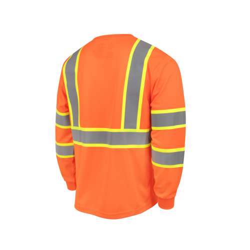 ST41-3 ST41-3 Class 3 Mesh Long Sleeve T-Shirt with Contrast Trim