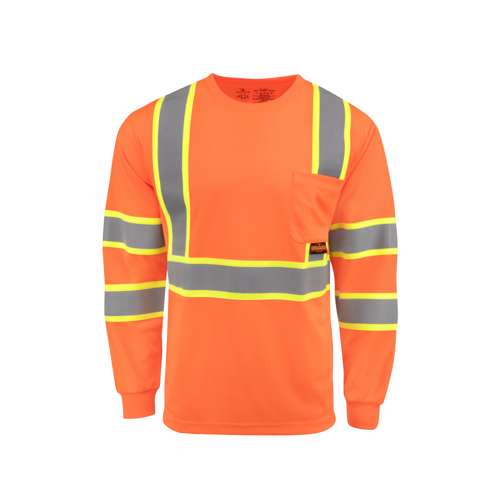 ST41-3 ST41-3 Class 3 Mesh Long Sleeve T-Shirt with Contrast Trim