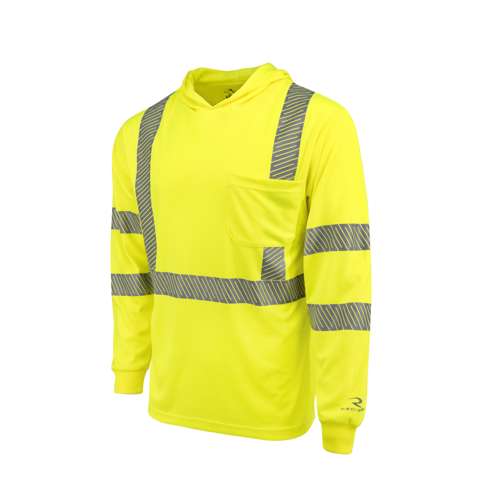 ST61-3 ST61-3 Hooded Type R Class 3 Mesh Long Sleeve T-Shirt