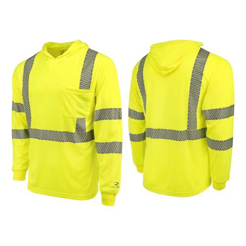 ST61-3 ST61-3 Hooded Type R Class 3 Mesh Long Sleeve T-Shirt
