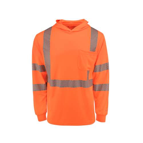 ST61-3 ST61-3 Hooded Type R Class 3 Mesh Long Sleeve T-Shirt