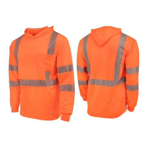 ST61-3 ST61-3 Hooded Type R Class 3 Mesh Long Sleeve T-Shirt