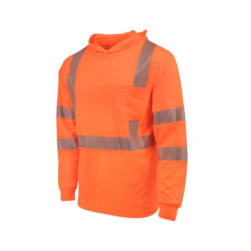 Radians ST61-3 ST61-3 Hooded Type R Class 3 Mesh Long Sleeve T-Shirt ANSI Class 3 - Safety Shirt