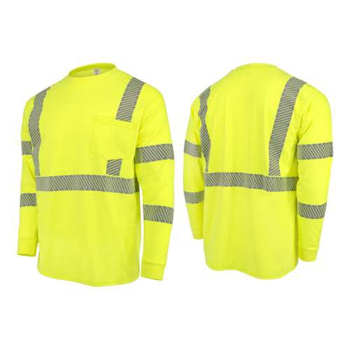 ST921 ST921 Men's Long Sleeve FR T-shirt with Class 3 Segmented Reflective Tape