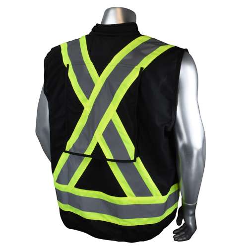 SV030X-1 SV030X-1 Heavy Duty 10-Pocket Cruiser Vest with Back Pouch X-Back