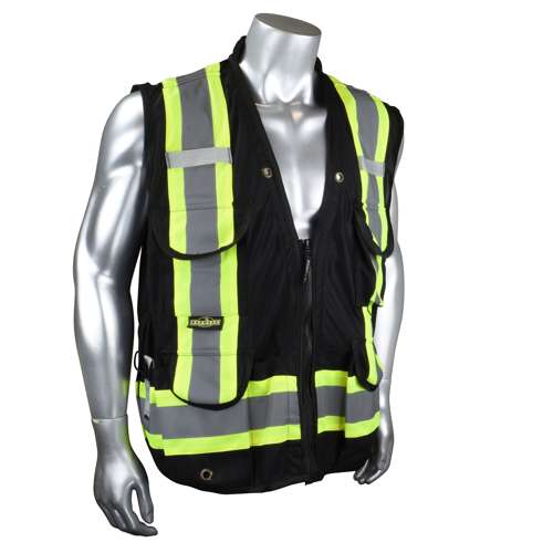 SV030X-1 SV030X-1 Heavy Duty 10-Pocket Cruiser Vest with Back Pouch X-Back