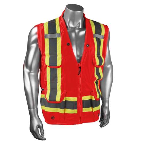 SV030X-1 SV030X-1 Heavy Duty 10-Pocket Cruiser Vest with Back Pouch X-Back