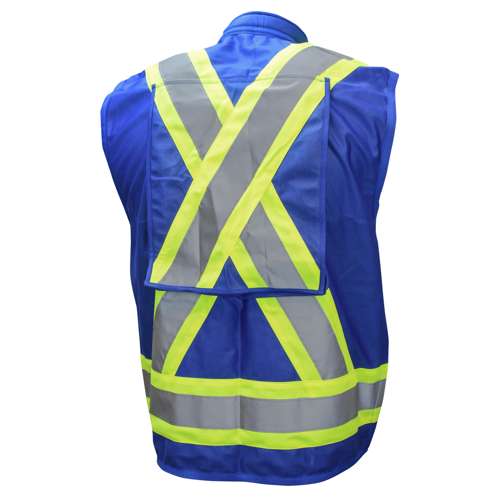 SV030X-1 SV030X-1 Heavy Duty 10-Pocket Cruiser Vest with Back Pouch X-Back