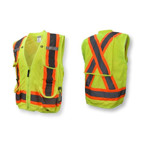 SV030X-2 SV030X-2 Heavy Duty 10-Pocket Cruiser Vest with Back Pouch X-Back