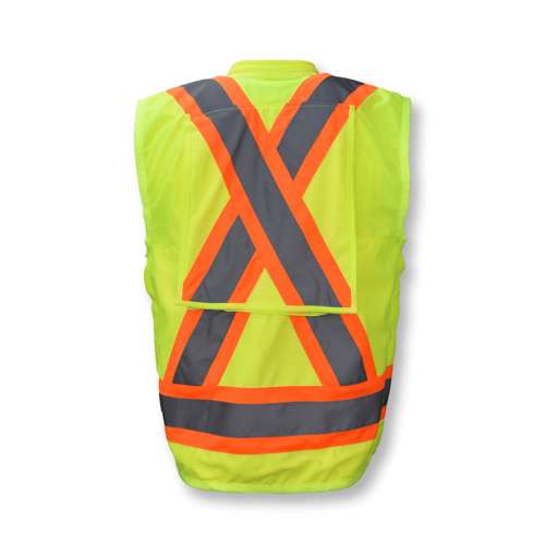 SV030X-2 SV030X-2 Heavy Duty 10-Pocket Cruiser Vest with Back Pouch X-Back