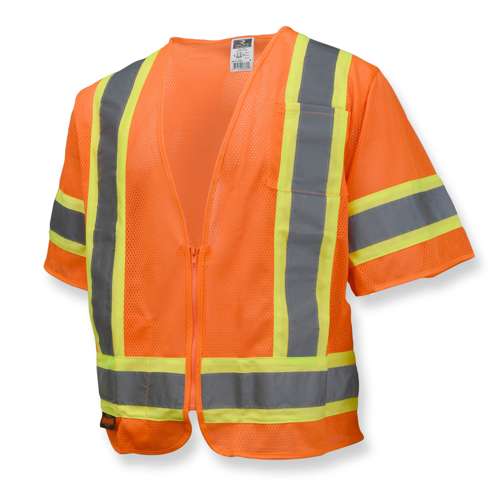 Radians SV22-3 SV22-3 Economy Type R Class 3 Mesh Safety Vest with Two-Tone Trim ANSI Class 3