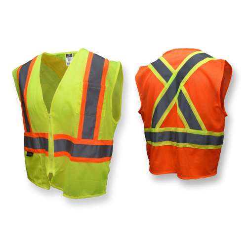 SV22X SV22X Economy Mesh X-Back Type R Class 2 Safety Vest with Two-Tone Trim