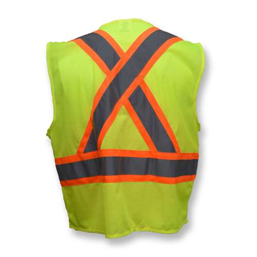SV22X SV22X Economy Mesh X-Back Type R Class 2 Safety Vest with Two-Tone Trim