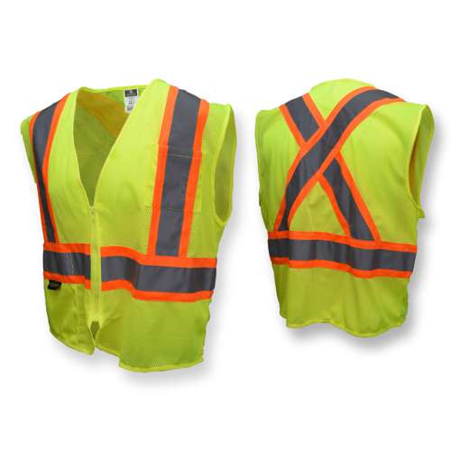 SV22X SV22X Economy Mesh X-Back Type R Class 2 Safety Vest with Two-Tone Trim