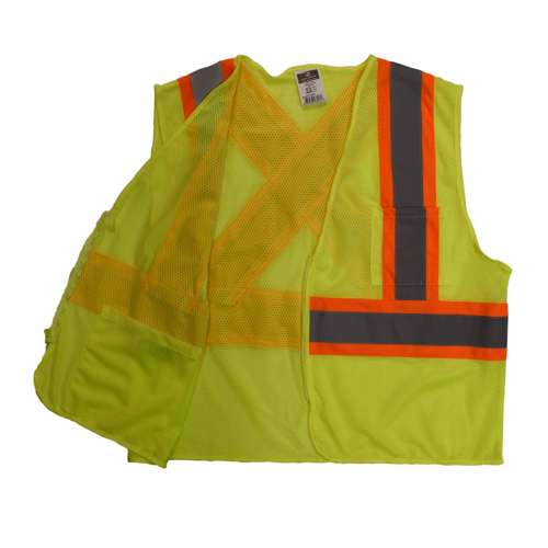 SV22X SV22X Economy Mesh X-Back Type R Class 2 Safety Vest with Two-Tone Trim